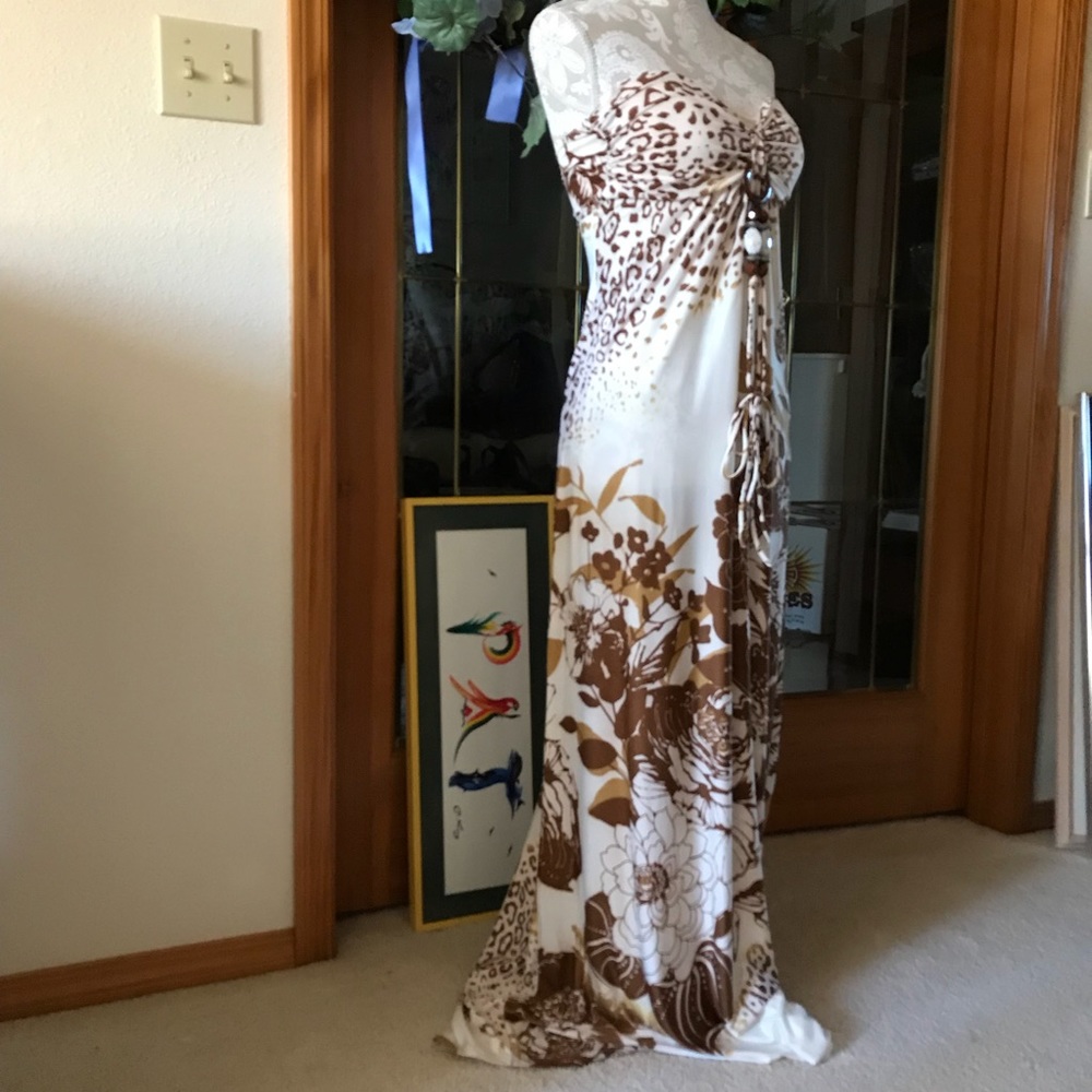 “OCEAN BLUE”SWIM LOUNGE MAXI RESORT WEAR Sz M NWOT